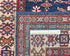 3x5 Blue Kazak Afghan Hand Knotted Geometric Wool Area Rug